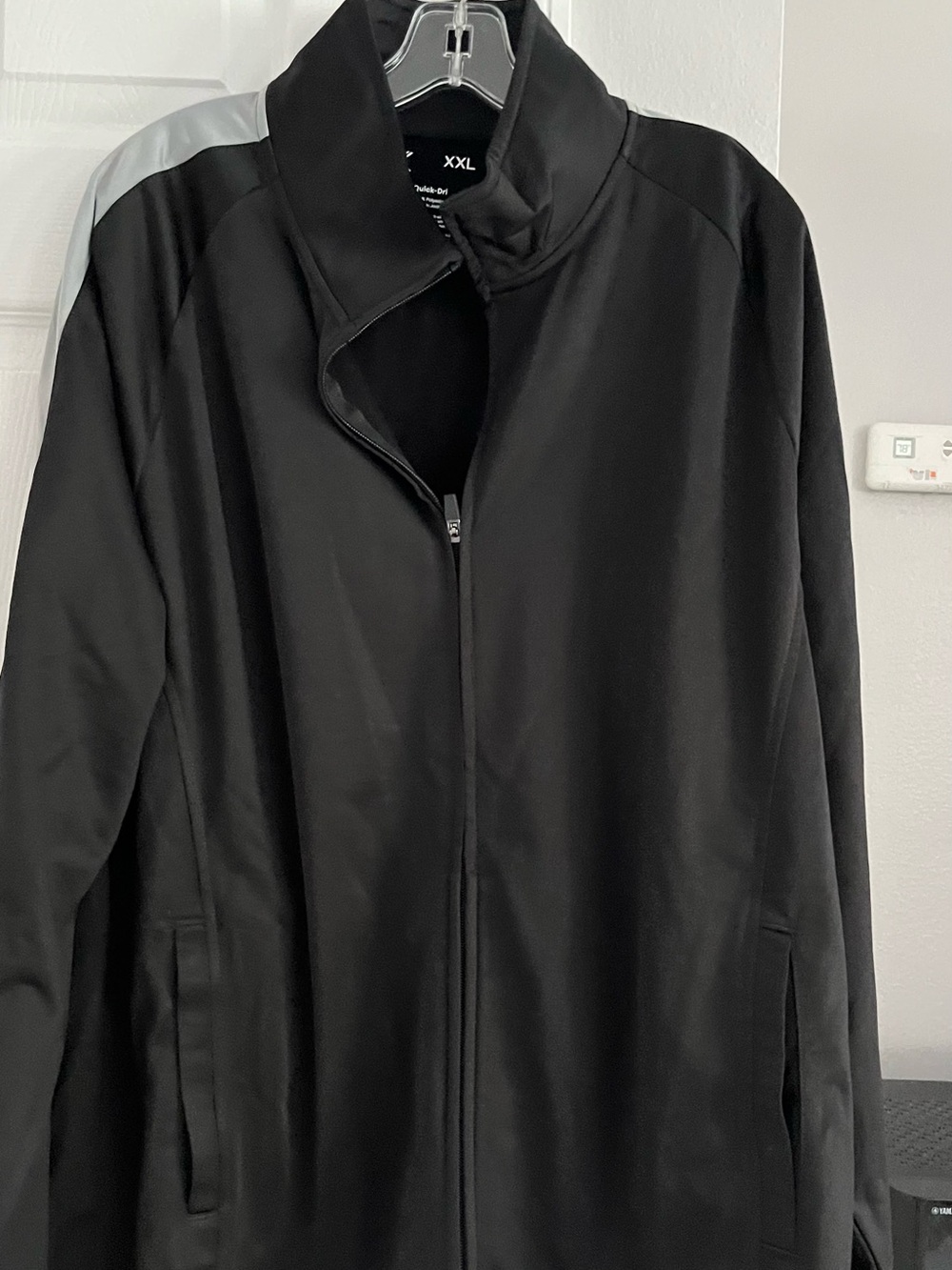 Xersion BlackTracksuit with Light Gray Panels